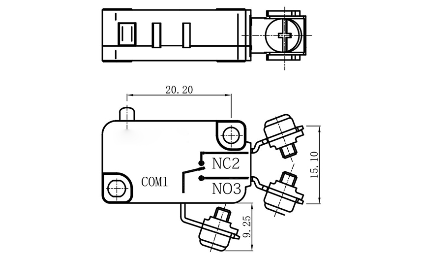 2 terminal micro switch