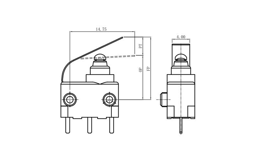 3 terminal micro switch